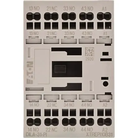 Produktfoto 1 von Eaton DILA Hilfsschütz 240V ac-Spule, 3-polig, 690V 0.024 kVA 3 Schließer, 1 Öffner Umkehrend 4-Hilfskontakte