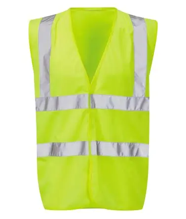Produktfoto 1 von Liscombe Gelb Unisex M 100 % Polyester Warnweste, Klettverschluss