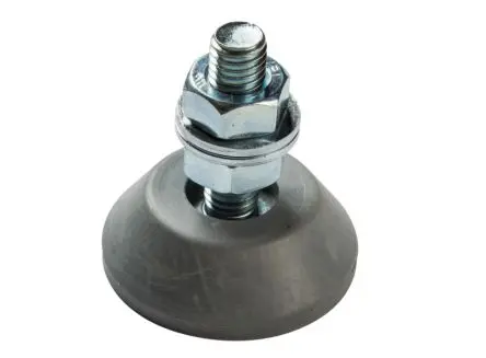 Produktfoto 1 von Serious Verstellbarer Fuß 10 mm bis 75 kg x 38 mm Gummi