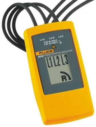 Produktfoto 1 von Fluke 9040, LCD Drehfeldrichtungsanzeiger 15 Hz, 700V mit Prüfspitze