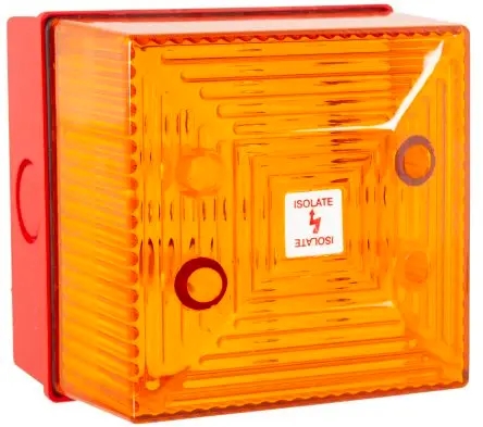 Clifford & Snell SD40IS LED Dauer Signalleuchte 28V Gelb Einbaumontage, Wand, Ø 91.5 mm x 81.5 mm IP65