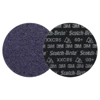 Produktfoto 1 von 3M Scotch-BriteTM Aluminiumbeschichtet Schleifscheibe Klett-Schleifscheibe Ø 4.5 Zoll, Korngröße 50 Extra Grob 50