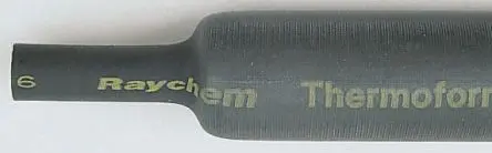 Produktfoto 1 von TE Connectivity ZHTM Wärmeschrumpfschlauch, Polyolefin Schwarz, Ø 12 mm Schrumpfrate 2:1, Länge 1.2m