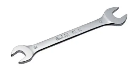 Produktfoto 1 von SAM Doppelgabelschlüssel Metrisch, CrV-Stahl Nicht parkend Schließer (NO), Länge 329mm