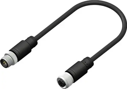 Produktfoto 1 von RS PRO, 8-polig Steuerleitung, M12, Gerade Buchse 8 / M12, Gerade Stecker, Länge 8 m
