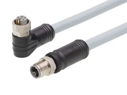 Produktfoto 1 von Brad from Molex 120501 M12 Kabel assembliert Stecker, Buchse 5-polig Buchse/Stecker 16A Kabel IP67