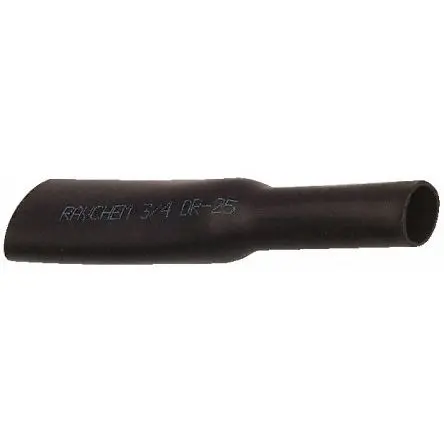 Produktfoto 1 von TE Connectivity DR-25 Wärmeschrumpfschlauch, Elastomer Schwarz, Ø 4.8mm Schrumpfrate 2:1, Länge 50m