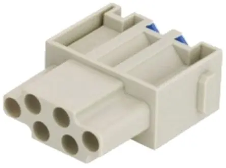 Produktfoto 1 von HARTING HAN Modular Modul für robusten Stromversorgungsstecker Buchse, 6-polig 16A, Kabel, Steckverbindermodul für Modul