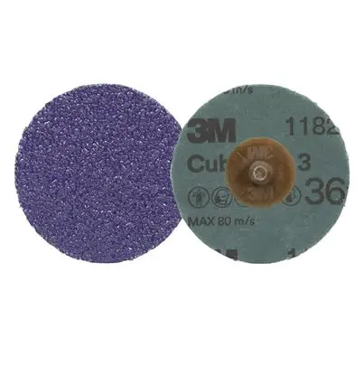 Produktfoto 1 von 3M Cubitron 3 Präzisionsgeformtes Keramikkorn Schleifscheibe Ø 50.8 mm, Korngröße 36+ 50