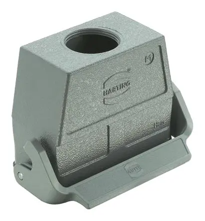 Produktfoto 1 von HARTING Han B HMC Gehäuse für robusten Stromversorgungsstecker 1 Hebel 1, Kabel 24B Steckverbinderkappe, IP65