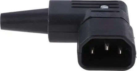 Produktfoto 1 von Schurter 4733 IEC-Steckverbinder C14 250V, gewinkelt Stecker, Kabel 10A