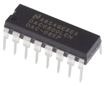 Produktfoto 1 von Texas Instruments 8 bit 1 8-Bit-Digital-Analog-Wandler MDIP, 16-Pin, Interface Parallel