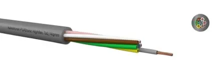 Kabeltronik PURtronic D Mehrkern-Industriekabel, 7-paarig 0.14 mm² 100 m Ø 3.8 mm Polyurethan isoliert Grau