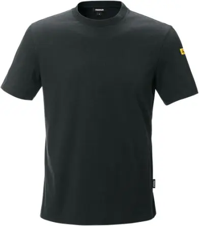 Fristads 7081 XTM T-Shirt, Leitfähiges Gewebe, Baumwolle, Polyester Kurz Schwarz 4XL