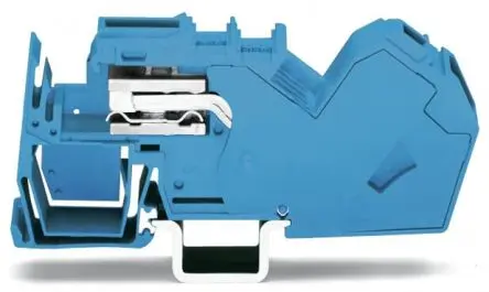 Produktfoto 1 von WAGO 785 Klemmlieste abtrennen 1 Blau, 35mm² Zugfederklemme CSA
