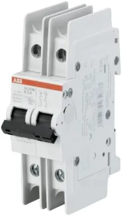 Produktfoto 1 von ABB SU200 M Miniaturüberlastschalter Typ C, Pol 2-polig 6A 440V ac, Abschaltvermögen 10 kA System Pro M Compact 440 V dc