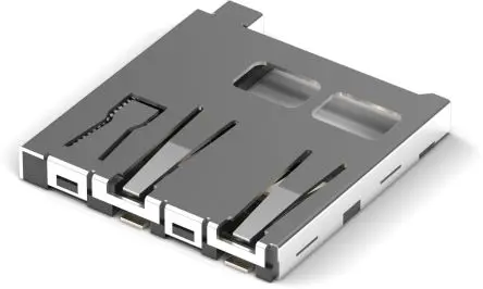 Produktfoto 1 von Wurth Elektronik WR-CRD MicroSD, Horizontal Karten-Steckverbinder Buchse, 8-polig / 1-reihig Lot, Raster 1.1 mm,
