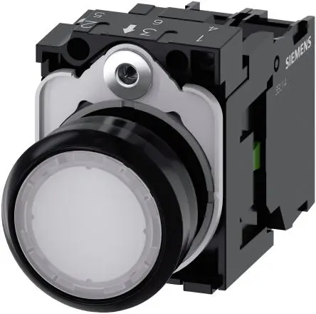 Produktfoto 1 von Siemens SIRIUS ACT 3SU11 Druckschalter Beleuchtet Ø 22 mm, SPST Weiß
