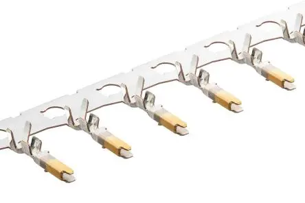 Produktfoto 1 von Molex 213028 Crimp-Anschlussklemme für Clik-Mate Gehäuse, Stecker Crimpbefestigung 26 AWG, Gold 24.26 AWG