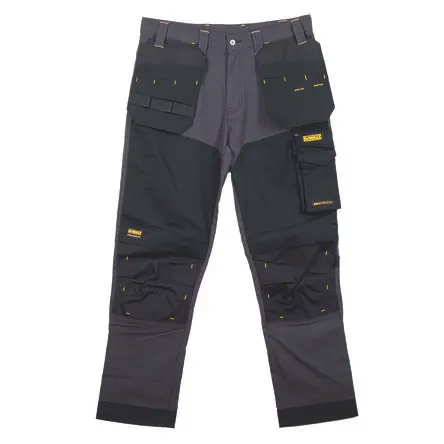 DeWALT Memphis Unisex Arbeitshose, 8 % Elastan, 92 % Nylon Schwarz, Grau 40 in, W40 in x 33Zoll