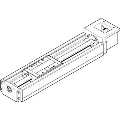 Festo 300 mm EGSK 562785 Miniatur-Elektroantrieb – Stange, 45500N Last 520mm/s, IP10
