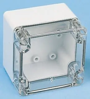 Produktfoto 1 von Fibox; Gehäuse; Polycarbonat; Grau; IK08 IP66, IP67 Breite 80 mm Höhe 80 mm Länge 82 mm