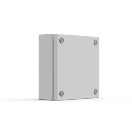 Produktfoto 1 von nVent HOFFMAN Weichstahl Abzweigdose RAL 7035 IP66, Ø 8.5 mm Breite 200mm Höhe 200 mm