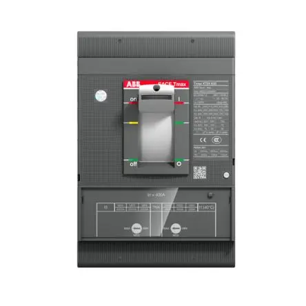 Produktfoto 1 von ABB SACE Tmax XT XT5N, Kompaktschutzschalter 3-polig, 400A Feststehend / Abschaltvermögen 20 kA 690V ac 750 V dc