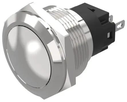 Produktfoto 1 von EAO 82 Druckschalter Rastend Panel Ø 22 mm, 1-poliger Umschalter / 3A 240 V dc 240 V ac, IP65, IP67