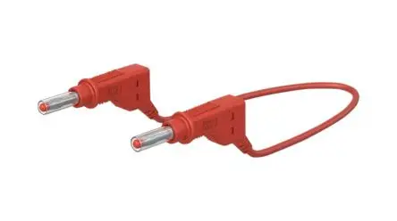 Produktfoto 1 von Staubli Messleitung 32A Stecker / Stecker, Rot Polyvinylchlorid-isoliert 150 cm, 600V