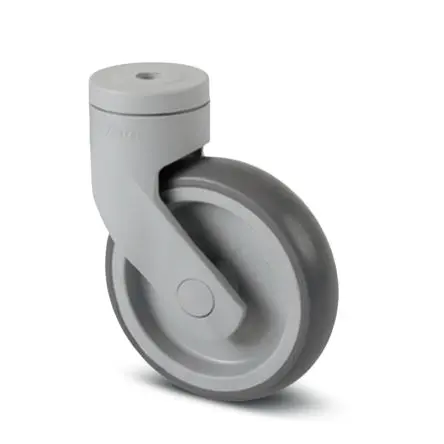 Produktfoto 1 von Tente Drehbar Rolle, Rad ø 100 mm, 80 kg, Ges H. 137 mm, Rad B. 32 mm, Polypropylen