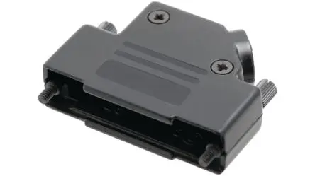 Produktfoto 1 von Encitech Connectors D45ZK-BK Vollmetall-Haube für D-Sub konnektor, 15 Kontakte, Schwarz