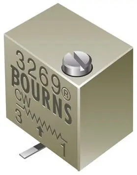 Bourns 3269 12-Gang Oberfläche Trimm-Potentiometer, Einstellung von oben, 5 kΩ, 10 %, 0.25 W, SMD Gull-Wing, L. 6.35 mm