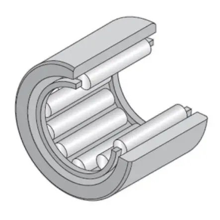 Produktfoto 1 von NTN Rollenlager 1-reihig Nadellager Kohlenstoffreicher Chromstahl 8.65 kN CN 17000U/min RNA0-12X22X12 / Außen-Ø 22 mm