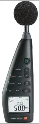 Produktfoto 1 von Testo 816-1 Datenloggerfunktion Hintergrundbeleuchtung Schallpegelmessgerät 30 dB 130 dB 8 kHz IEC 60942 Klasse 2 0.1