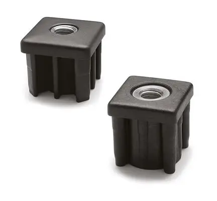 Produktfoto 1 von Elesa Rohrstopfen, 6000 N, Vierkant, Technopolymer auf Polyamidbasis