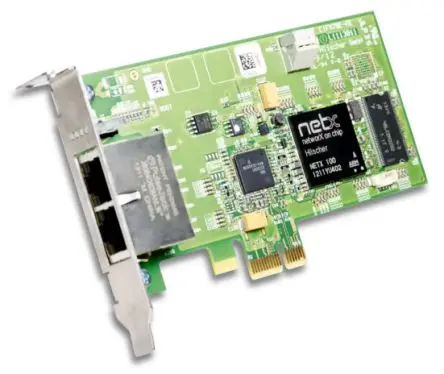 Produktfoto 1 von Hilscher 2 Anschl. Low-Profile PCI Express Netzwerkkarte 100Mbit/s RJ45