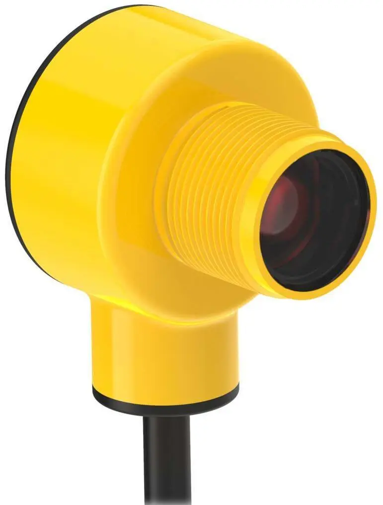 Produktfoto 1 von Banner zylindrisch Optischer Sensor, LED mit sichtbarem rotem Licht, Bereich 100 mm, NPN Ausgang, Anschlusskabel,
