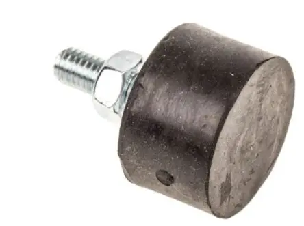 Produktfoto 1 von FIBET Fibet VE Mounts Naturgummi Rund Gummipuffer, Außengewinde-Puffer Bohrung 18 mm M6 79.2 kg, Ø 25 mm x 15 mm