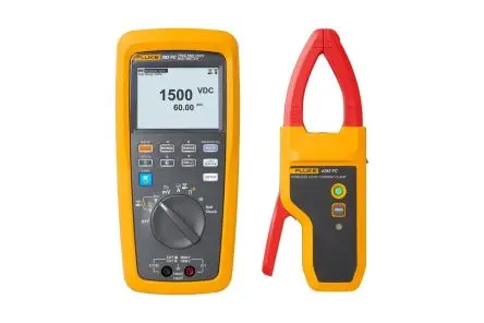 Produktfoto 1 von Fluke 283FC PV EUR LCD Digital-Multimeter Echteffektivwert, CAT III 1 kV ac / 60 A ac 60 A dc, 50000 kΩ Digital