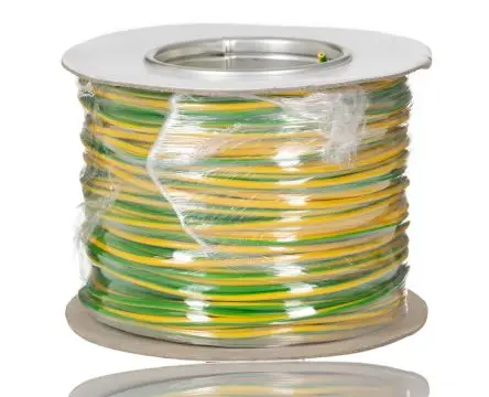 Produktfoto 1 von RS PRO 1015 Schaltdraht, 18 AWG 100 m Grün, Gelb Ø 3 mm 16 Litzen Polyvinylchlorid