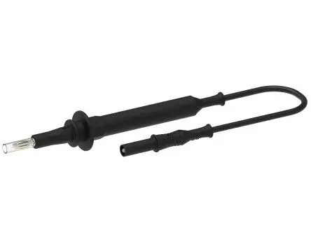 Produktfoto 1 von Electro PJP Federbelastet 4 mm Prüfspitze Schwarz, Messing, Berylliumkupferlegierung Spitze 4 mm, 1kV 20A