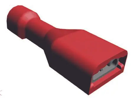 Produktfoto 1 von TE Connectivity Ultra-Fast Plus .187 Flachsteckhülse, Rot, Isoliert, 4.75 x 0.51 mm, Buchse, 22 AWG min, 18 AWG