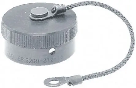 Amphenol Limited 1070 Stecker Staubkappe aus Aluminium Größe 10 Nickel / MIL-DTL-26482