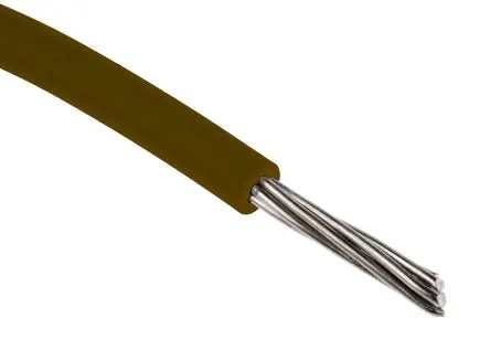 Produktfoto 1 von RS PRO UL3266 Schaltdraht 0.33 mm², 22 AWG 100 m Braun Ø 1.58 mm 17 Litzen Polyethylen