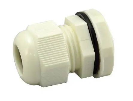 Produktfoto 1 von RS PRO Metric Thread Kabelverschraubung, M40 Nylon 6.6 Weiß 22 mm/ 32 mm, IP68