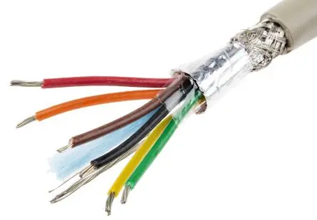 Produktfoto 1 von Alpha Wire Pro-Tekt Datenkabel, 2-paarig 100 m Ø 5.79 mm Polyvinylchlorid isoliert Grau