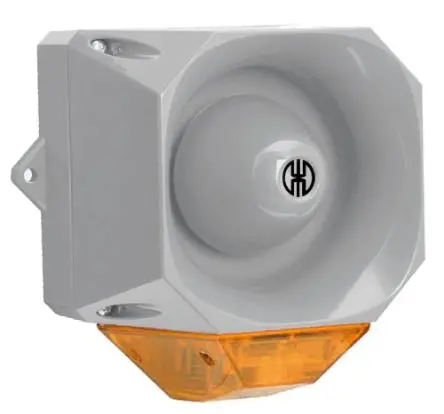 Produktfoto 1 von Werma 441 Xenon, Filament/Warnsummer-Licht Beacon-Sounder-Kombination 60V Gelb IP65 Wand / 92 dB 105 dB @ 1m