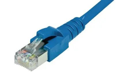 Produktfoto 1 von Dätwyler Cables Cat6a Ethernet-Kabel, 7.5 m, Blau, A Gerade Stecker, B Gerade Stecker S/FTP, Polyvinylchlorid