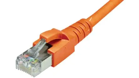 Produktfoto 1 von Dätwyler Cables 6537 Cat6a Patchkabel, 2 m, Orange, A Gerade Stecker, B Gerade Stecker S/FTP, Polyvinylchlorid